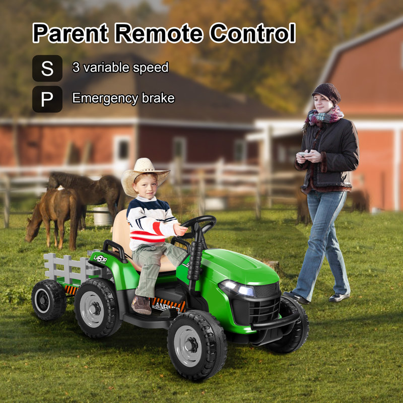 Battery operated kids tractor online